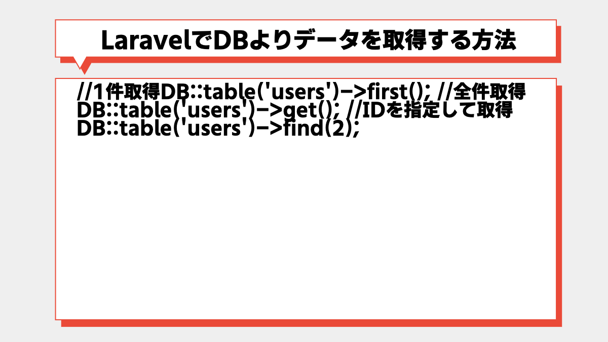 Laravelなどの簡単なソースコード解説に使える