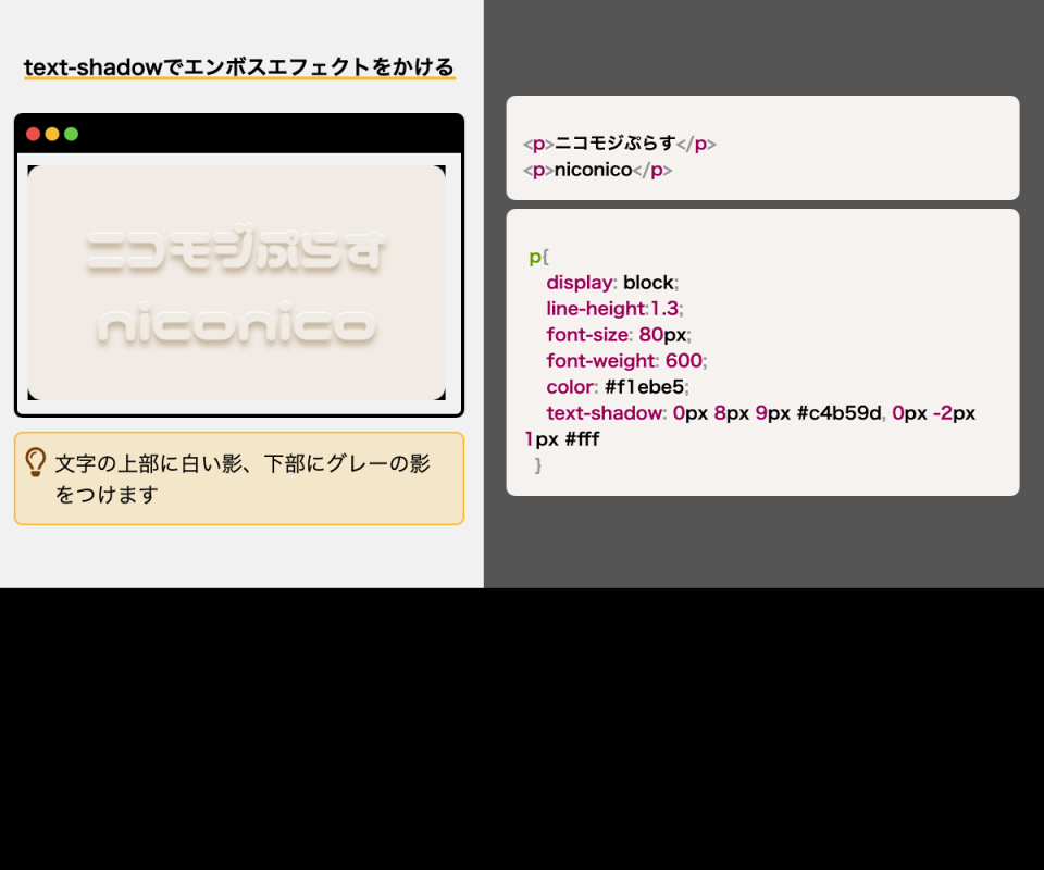 HTML要素やCSSの解説に適したテンプレ